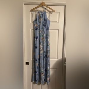 Candie’s Light Blue Floral Maxi Dress Size S